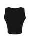 Siyah Düz Slim Regular Düğme Detaylı Crop Yelek TWOSS23YE00037 - 8