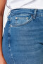 Koyu Mavi Süper Yüksek Bel Esnek/Stretch Büyük Beden Skinny Jeans TBBSS24CJ00027 - 5