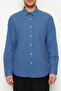 Navy Blue Regular Fit 100% Cotton Shirt Tmnss24Go00063 - 5