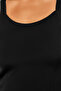 Black Pool Neck Tankini Plus Size Swimsuit Tbbss24Am00019 - 4