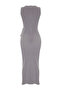Limited Edition Gri Vücuda Oturan Volanlı Örme Elbise TPRSS24EL00126 - 7