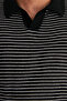 Siyah Relaxed Kısa Kol Polo Yaka Triko T-shirt TMNSS23PO00026 - 5