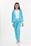 Young Girl Jacket-Pants-Blouse 3-Piece Set Set