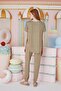 Women's Short Sleeve Oil Green Pajamas Set C3T0N551 - 4
