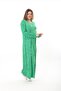 Women's Plus Size Long Sleeve Viscose Combed Cotton Hijab Suitable Long Maxi Dress - 8