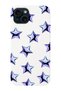 iPhone 15 Compatible Purple Stars Patterned Launch Silicone Phone Case