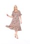 Plus Size Knee-Length Sleeve And Skirt Ruffle detailed short sleeve Stylish Pocket Viscose Combed Cotton Dress - 7