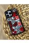 iPhone 14 Pro Max (6.7 Inch) Compatible Casefity Mirrored Case Chicago Bulls Pattern Premium Cover