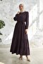 Belted Skirt Gather - Plum - 5