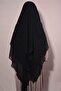 Hijab Chiffon Souffle Ready with Veil Black - 5