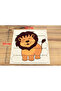 5-Piece Wooden New Generation Find and Go Lion Themed Stick Puzzle - 5