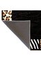 Black Themed Abstract Leopard and Zebra Pattern Creative Modern Decorative Carpet 3655 - 5
