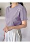 Women's Lilac Sunshine Printed Oversize T-shirt - 4