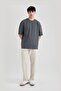Oversize Fit Crew Neck Heavy Fabric T-Shirt X3926az24sp - 2