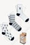 Pack of 3 Lobster Patterned Elasticless Bamboo Socks