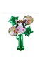 Green Number Star Cow Animal Foil Balloon Set Age 1