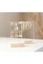 Stina Double Compartment Set of 2 Acrylic Earring Holders for Hanging and Display - 2