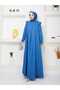 Buttoned Large Size Linen Hijab Hijab Dress
