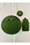 Ramadan-Themed Placemat Set, Ramadan Meal Set Iftar Meal Set, Iftar Placemat Set for 6 People Green - 6