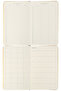 Monaco Vegan Leather Hard Cover Planner Notebook, 100 gr Ivory Paper192 Sheets, 13x21 cm - 4