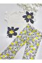 BABY GIRL COMBED SET/RIFFIRED SLEEVE COMBED SUMMER BABY SPANISH LEG SET - 3