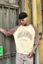 Cream Double Color Orlando PM Oversize T-Shirt - 2