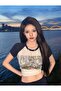 Navy Blue Raglan Sleeve Back to Nature Gray Melange T-Shirt - 7