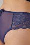 Dark Cobalt Lace Tulle Detailed Plus Size Women's Brazilian Panties - 4
