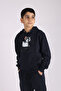 Snow-Teks Tom printed boy's kangaroo pocket and hooded track suit - 4