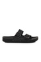 PC-7241 Black Nubuck Double Striped Men's Slippers