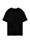 Plus Size Black Printed Oversize Cotton T-Shirt - Tmnss24Bf00060 - 2