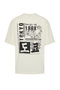 Taş Oversize/Geniş Kesim Uzak Doğu Baskılı Kısa Kol %100 T-Shirt TMNSS23TS00170 - 5
