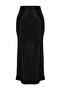 Siyah A-line Midi Saten Etek TWOSS24ET00162 - 7