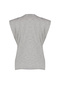 Çok Renkli %100 Pamuk Çizgili Vatka Görünümlü Basic Bisiklet Yaka Örme T-Shirt TWOSS20TS0021 - 8