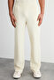 Limited Edition Ecru /Wide Leg Textured Wrinkle-Free Hidden Cord One-Piece Sweatpants Tmnss23Ea00013 - 4