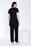 Women's Short Sleeve Maternity and Maternity Pajamas Set - 3