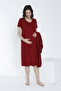 Women's Dressing Gown Front Buttoned Maternity and Maternity Nightgown Set - 4