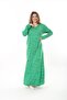 Women's Plus Size Long Sleeve Viscose Combed Cotton Hijab Suitable Long Maxi Dress - 5
