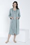Women's Dressing Gown Front Buttoned Maternity and Maternity Nightgown Set