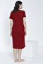 Women's Dressing Gown Front Buttoned Maternity and Maternity Nightgown Set - 7