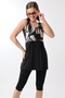 Dress with Tights and Intermediate Piping Swimsuit - 4
