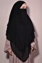 Hijab Chiffon Souffle Ready with Veil Black - 2
