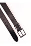 100% Genuine Leather Leather Black Men's Belt 3.5 cm - 2