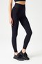 Black High Waist Seamless Recovery Sports Leggings Stripes - 3