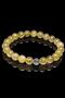 Certified AAA+ Gold Yellow Rutilated Quartz Bracelet with Silver Clasp (Angel Hair) - 2