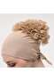Front Stitched Back Tied Knob Lace Frilly Hijab Inner Cap - 4