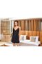Lace and Tulle Detailed Satin Nightgown Dressing Gown Set Cossybyaqua 25167-38 - 4