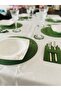 Ramadan-Themed Placemat Set, Ramadan Meal Set Iftar Meal Set, Iftar Placemat Set for 6 People Green - 3