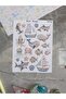 Ocean Themed Cute Sticker Sheets Custom Label Stickers 34pcs Stickers 13x17cm 2Pages - 3