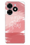 Spark 20 - Spark 20C Compatible Case Patterned Printed Silicone You Are Strong